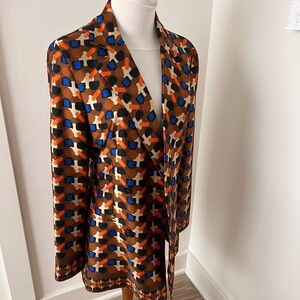 Zara Multicolor Geometric Blazer